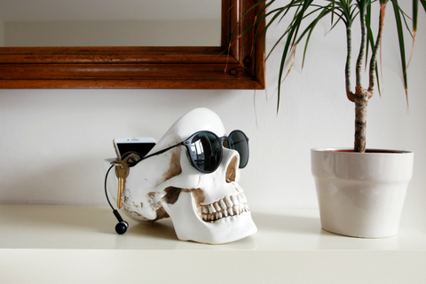 Органайзер для мелочей skull белый
