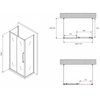 Abber Schwarzer Diamant AG30170BMH-S70BM-S70BM Душевой уголок, 170x70x195, цвет: чёрный