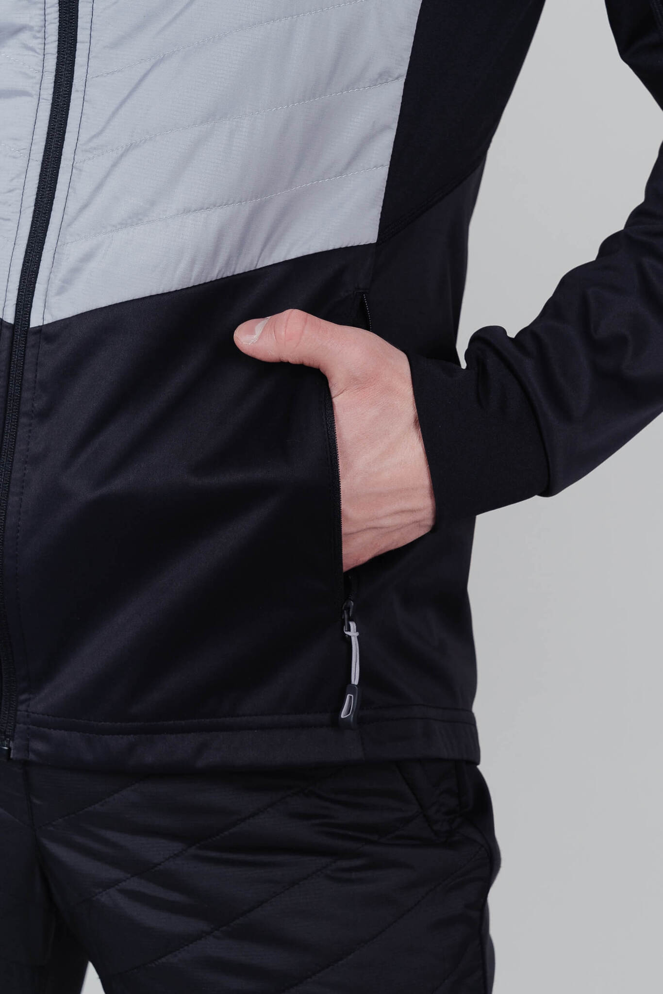 Nordski Hybrid тренировочный лыжный костюм мужской black - 5