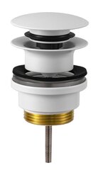 Remer 905CCR114BO Донный клапан для раковин с переливом и без, цвет: белый матовый фото