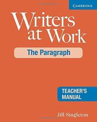 Writers at Work: The Paragraph книга для учителя (Teacher's Manual)