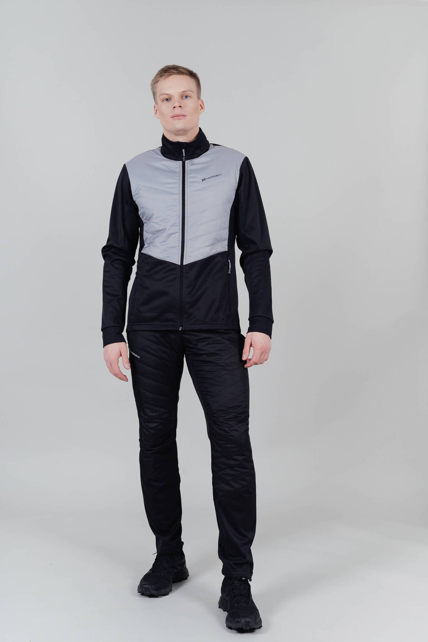 Nordski Hybrid тренировочный лыжный костюм мужской black