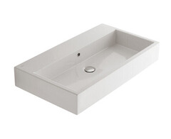 Globo Stone SCQ91BI Раковина, 900x500x140, тип установки-подвесной/накладной, крепления в комплекте, цвет-белый глянцевый (Glossy White, Bianco lucido) фото