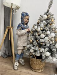 МК Худи Космос, пряжа BOUCLE ALPACA и пряжа OUCLE COTTON от O'YARN