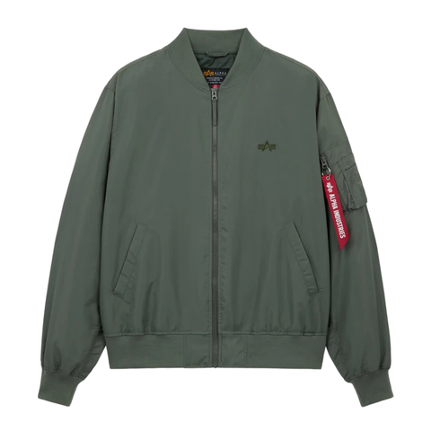 Бомбер Alpha Industries Logo L-2B Hunter Relaxed Field Grey (Полевой Серый)