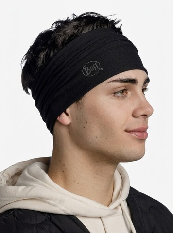 Картинка бандана-труба Buff original Solid Black - 3