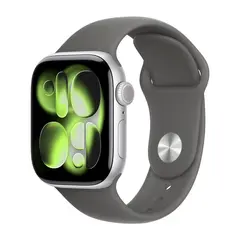 Умные часы Apple Watch Series 11 GPS, 42mm, Silver Aluminium Case with Stone Gray Sport Band, M/L