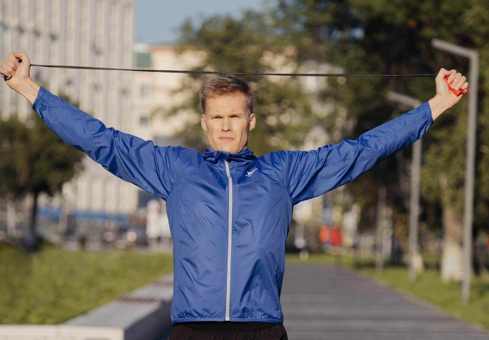 Мужской беговой костюм Nordski Pro Run Light blue - 6