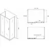 Abber Schwarzer Diamant AG30150B-S90B-S90B Душевой уголок, цвет: чёрный