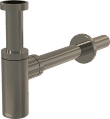 Alcaplast A400-N-B Сифон для умывальника металл никель мат фото