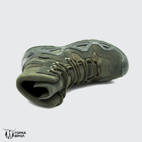 Ботинки Lowa Zephyr GTX Hi TF (реплика) олива, высокий берец