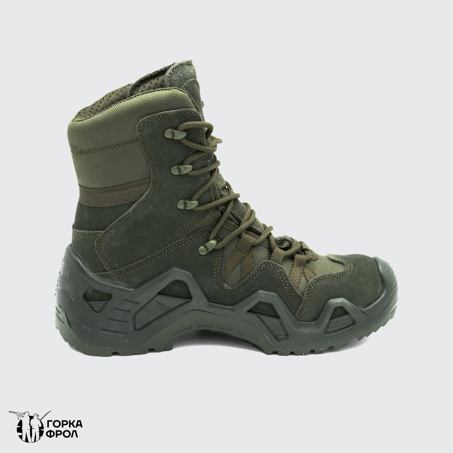 Ботинки Lowa Zephyr GTX Hi TF (реплика) олива, высокий берец