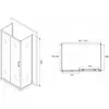 Abber Schwarzer Diamant AG30170B-S75B-S75B Душевой уголок, цвет: чёрный