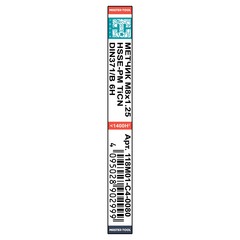 Метчик М 8,0х1,25 (Машинный) DIN371 HSSEPM-TiCN 6h B/4-5P 90мм a=6,2 H-Tools 118M01-C4-0080