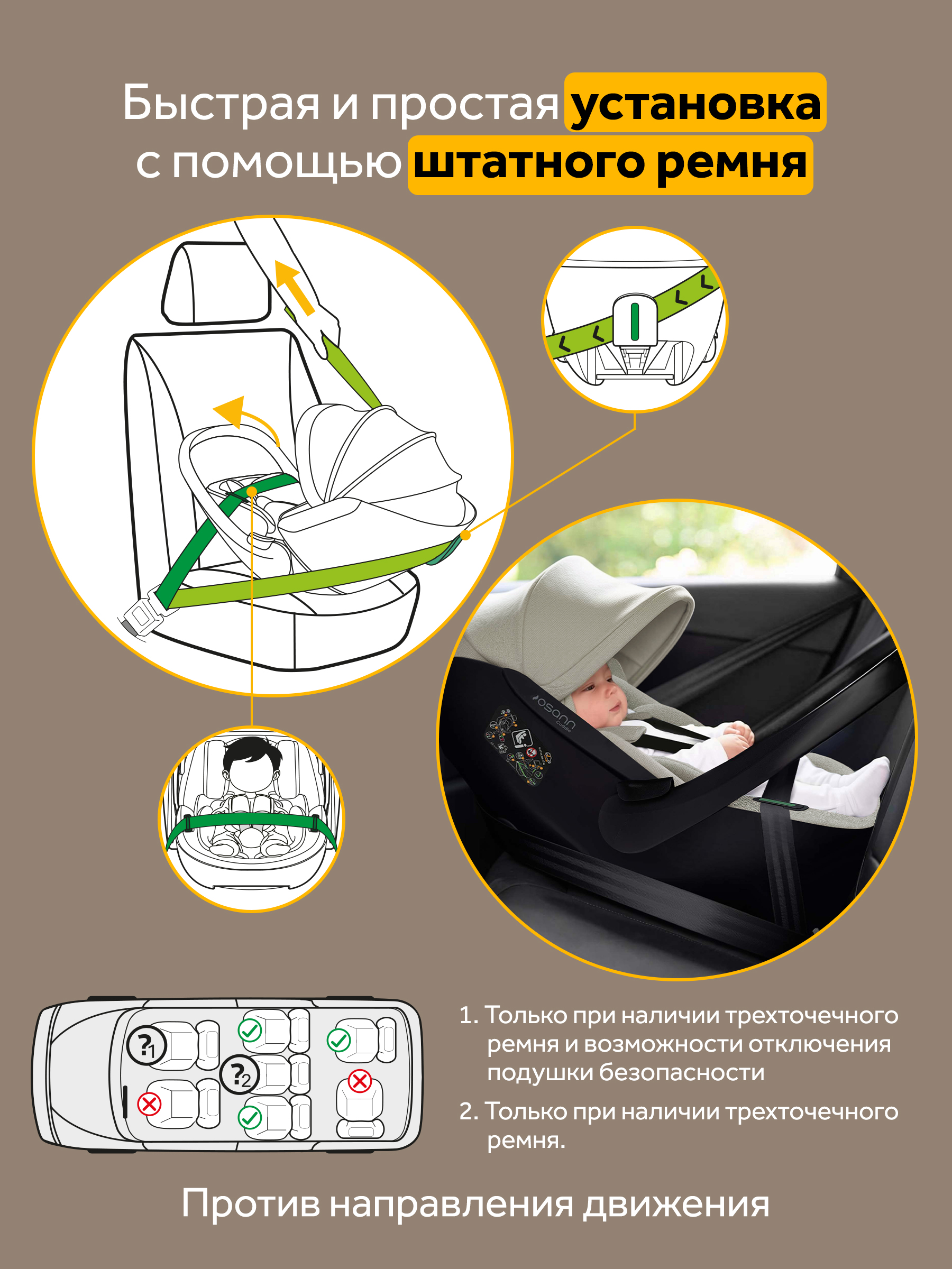 Детское автокресло Osann Cuddle, Wheat