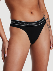 STRETCH COTTON ЛОГО ТРУСИКИ ТАНГА