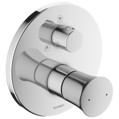 Duravit White Tulip WT4210012010 Смеситель для душа, на 2 источника, встраиваемый, с обр клапаном (внешние части) цвет: хром фото