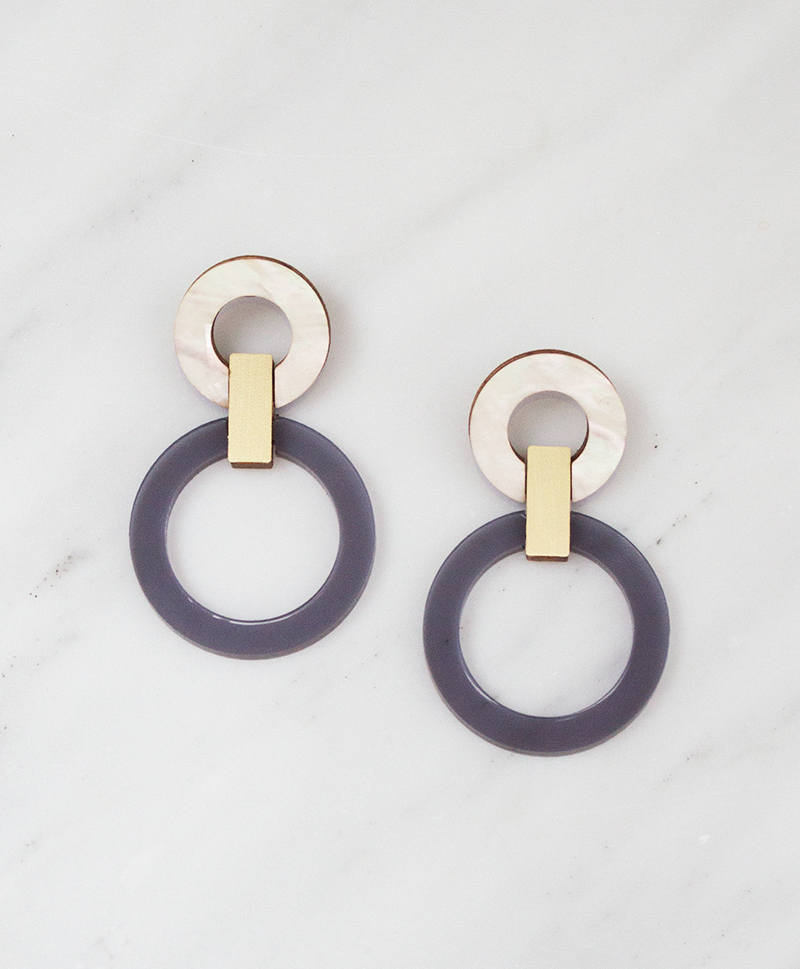 Серьги Lora I Earrings Navy