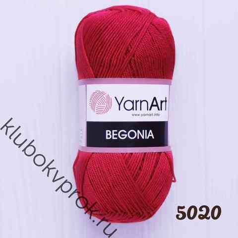 YARNART BEGONIA 5020, Темный красный