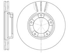 Диск тормозной вентилируемый G-brake  GR-02129
