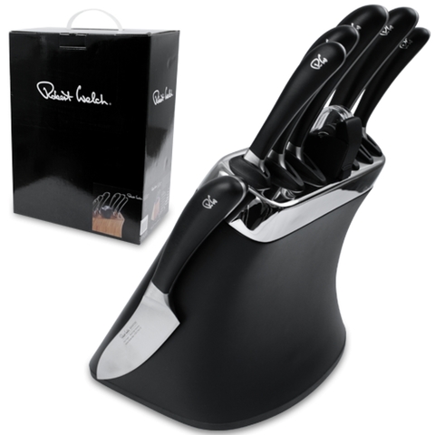 Набор из 6 кухонных ножей и точилки ROBERT WELCH Signature knife арт. SIGBK2097V/8