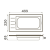 Omoikiri 4999074 Контейнер DC-01-1-GB нерж.сталь/графит