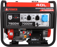 Готовый комплект аварийного питания на 8 кВт бензиновый генератор A-iPower A8500EA в еврокожухе SB1200 с АВР (блоком автоматического ввода резерва)