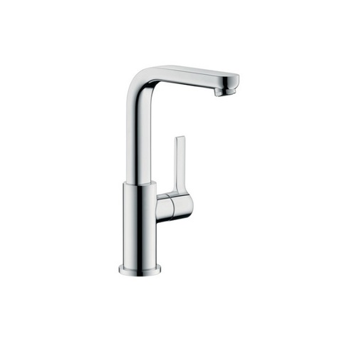 Hansgrohe Metris S 31159000 Смеситель для раковины с высоким изливом и донным клапаном