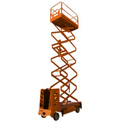 Подъемник самоходный GROST Tower Automotive 500-9 ножничного типа с питанием от аккумуляторов с выдвижной платформой