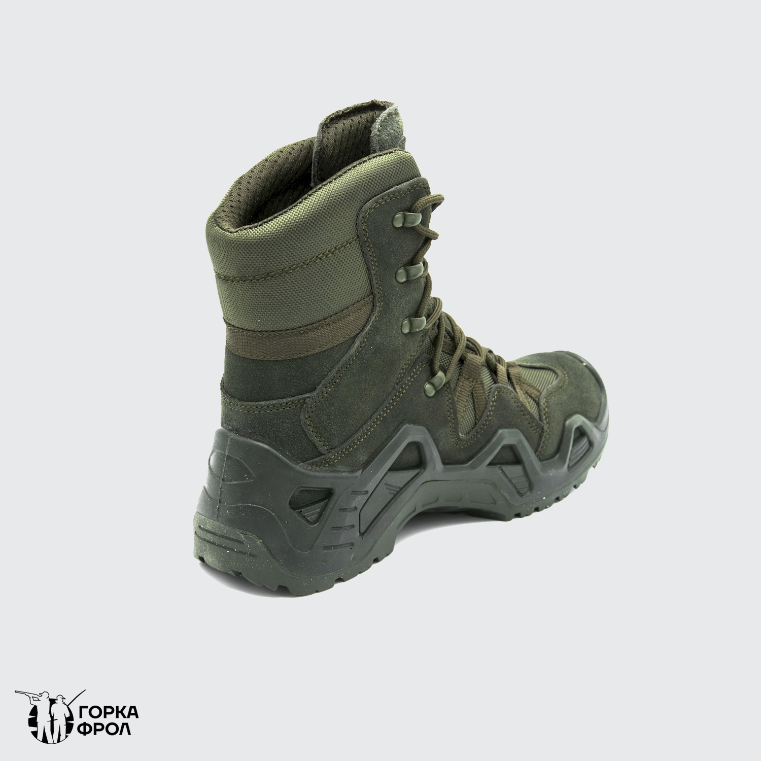 Ботинки Lowa Zephyr GTX Hi TF (реплика) олива, высокий берец