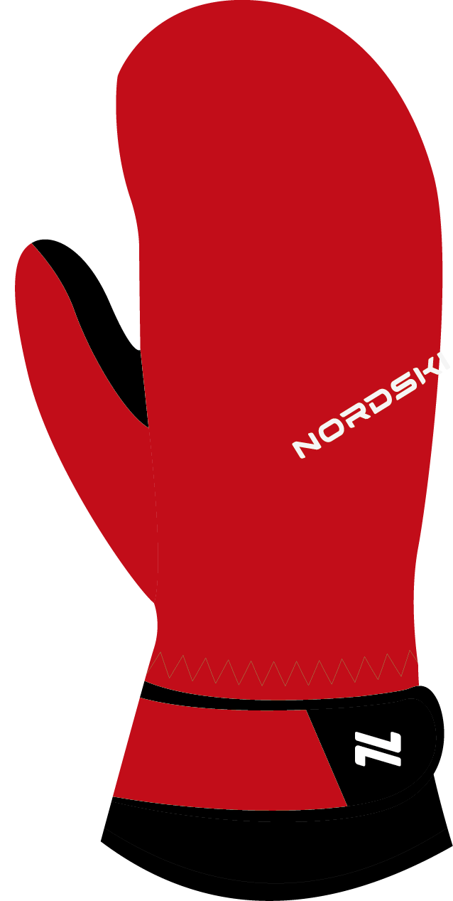 Nordski Arctic Membrane варежки black-red - 4