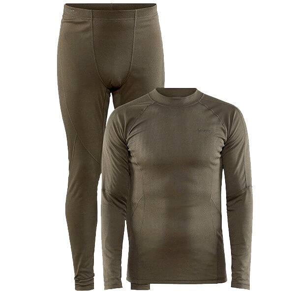 Craft Core Warm Baselayer комплект термобелья мужской оливковый