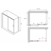 Abber Komfort AG93140-S92 Душевой уголок, 140x90x200, цвет: хром