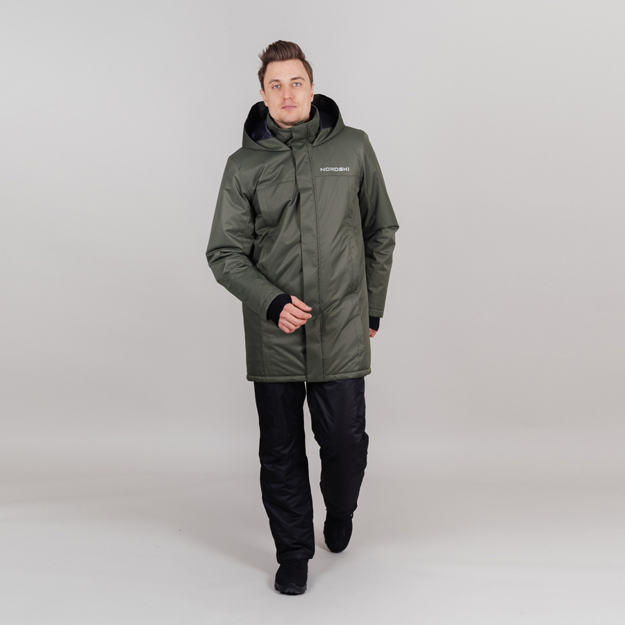 Теплая парка мужская Nordski khaki - 9