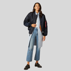 Бомбер Alpha Industries MA-1 Replica Blue (Синий)