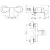 Ideal Standard Ceraplan BD250AA Настенный смеситель для душа