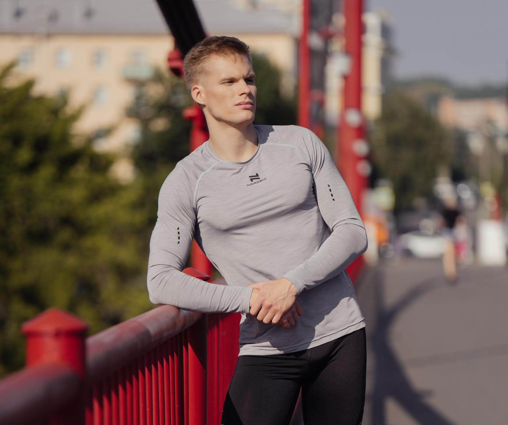 Nordski Pro футболка тренировочная мужская с длинным рукавом grey - 10
