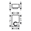 Hansgrohe Porter 28387340 Душевой держатель, BBC