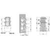 Gessi 43103#031 Внутренняя часть встраиваемого термостатического смесителя с 2мя независимыми выходами