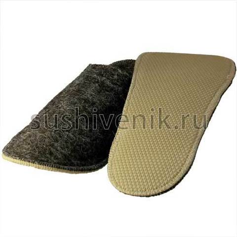 Тапочки для бани войлочные Классические мужские - 9