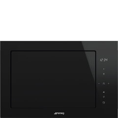SMEG FMI625CN Встраиваемая микроволновая печь, 60 см, высота 38 см, 5 функций, черное стекло Eclipse фото