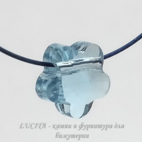 5744 Бусина в виде цветка Сваровски Aquamarine 8 мм ()