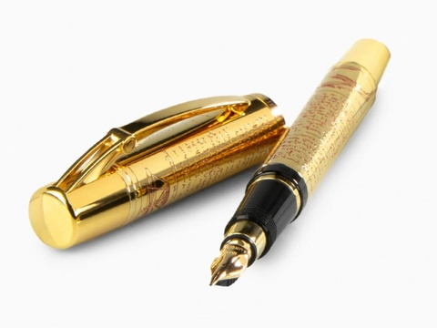 Ручка перьевая Aurora Leonardo da Vinci Gold GT, F (AU-939F)