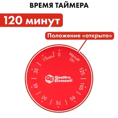 Таймер для полива QUATTRO ELEMENTI на 120 минут (646-171)