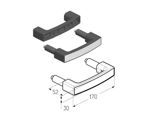 Ручка, HGI-40.006 ALUTECH