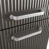 BelBagno DUE-1500-2A-SC-GM-P DUE Шкаф подвесной с двумя распашными дверцами с доводчиками, с двумя полками, универсальный ,Оружейная сталь, 400x300x1500