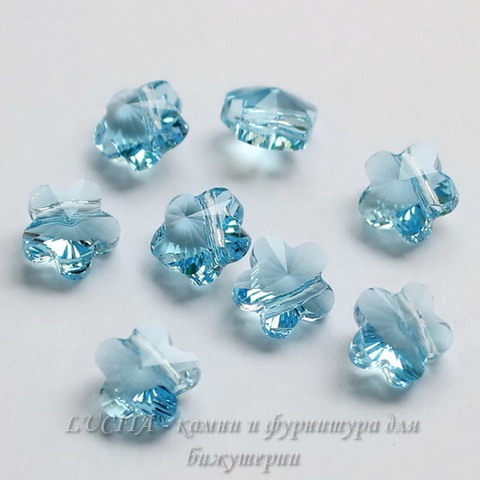 5744 Бусина в виде цветка Сваровски Aquamarine 8 мм ()