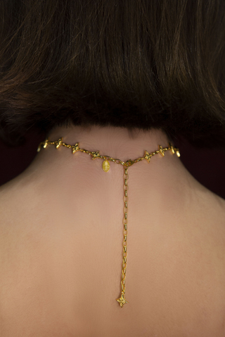 Колье Нембус мини, позолота, серебро 925, позолота 18k 6