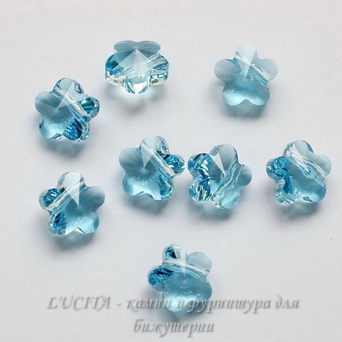5744 Бусина в виде цветка Сваровски Aquamarine 8 мм ()