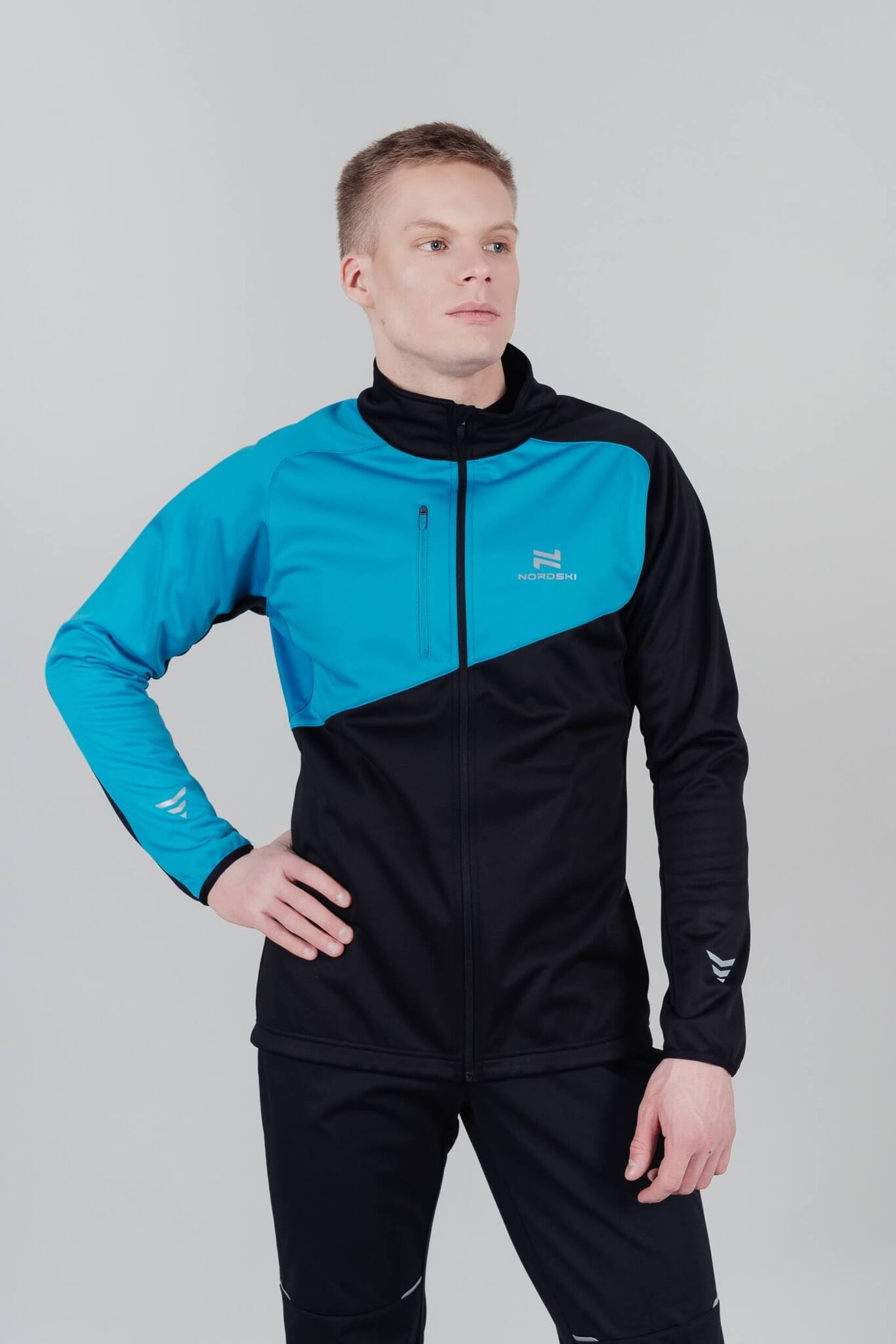 Nordski Premium лыжная куртка мужская blue-black - 3